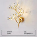 GobekUsa Post Modern Luxury Branch Style Crystal LED Wall Lamp