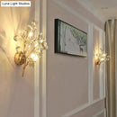 GobekUsa Post Modern Luxury Branch Style Crystal LED Wall Lamp