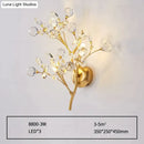 GobekUsa Post Modern Luxury Branch Style Crystal LED Wall Lamp