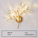 GobekUsa Post Modern Luxury Branch Style Crystal LED Wall Lamp
