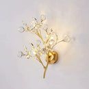 GobekUsa Post Modern Luxury Branch Style Crystal LED Wall Lamp