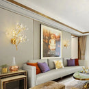 GobekUsa Post Modern Luxury Branch Style Crystal LED Wall Lamp