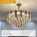 GobekUsa Crystal Chandelier: Post Modern Luxury Light for Living Room, Bedroom, Kitchen & Dining Room
