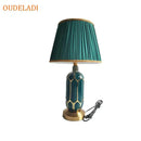 GobekUsa Blue Ceramic Table Lamp | Post Modern American Style | Bedroom Living Room Lighting