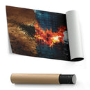 Batman Illustration Canvas Print – Joker Movie Wall Art for Superhero Home Decor