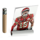 Patrick Mahomes Canvas Art – Kansas City Chiefs Wall Decor