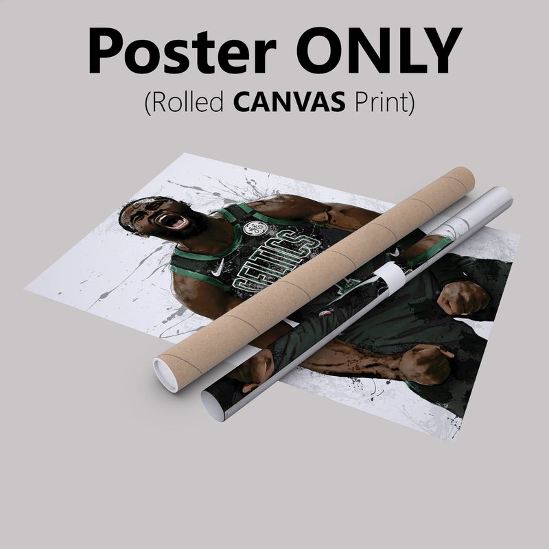 Jaylen Brown Poster Boston Celtics Basketball Painting Hand Made Posters Canvas Print Kids Wall Art Man Cave Gift Home Decor