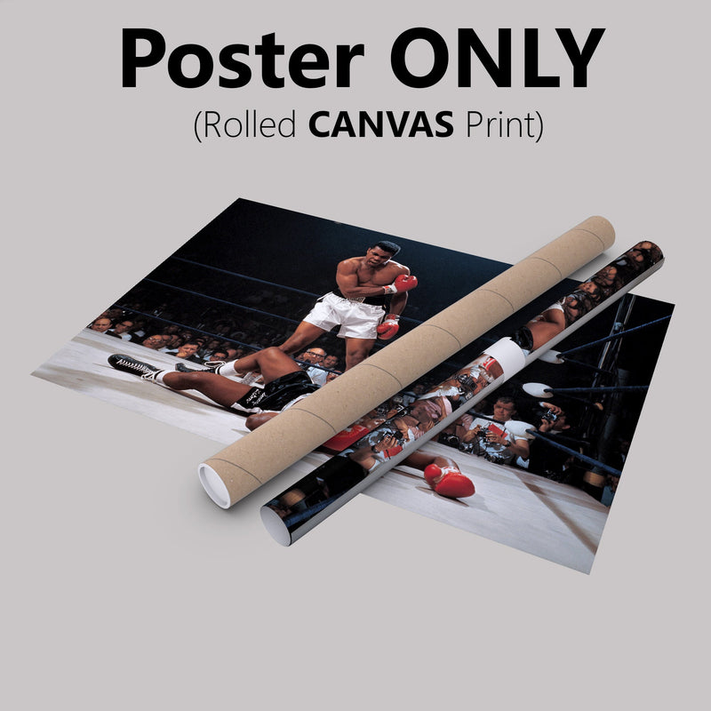 Muhammad Ali vs Sonny Liston Poster Phantom punch Hand Made Posters Canvas Print Wall Art Home Decor