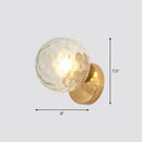 GobekUsa Postmodern 1-Headed Ball Wall Sconce Lamp in Gold - Stairway Wall Lighting