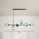 GobekUsa Postmodern 6-Light Island Lamp with Glass Ball Shades for Dining Rooms