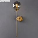 GobekUsa Postmodern Clear/Amber/Smoke Grey Glass Single Brass Wall Lamp