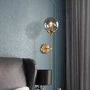GobekUsa Postmodern Clear/Amber/Smoke Grey Glass Single Brass Wall Lamp