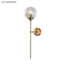 GobekUsa Postmodern Clear/Amber/Smoke Grey Glass Single Brass Wall Lamp