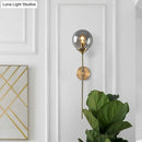 GobekUsa Postmodern Clear/Amber/Smoke Grey Glass Single Brass Wall Lamp