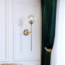 GobekUsa Postmodern Clear/Amber/Smoke Grey Glass Single Brass Wall Lamp