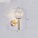 GobekUsa Postmodern Ball LED Starry Wall Sconce with Glass Shade - Bedroom Wall Lighting