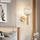 GobekUsa Postmodern Ball LED Starry Wall Sconce with Glass Shade - Bedroom Wall Lighting