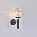 GobekUsa Postmodern Ball LED Starry Wall Sconce with Glass Shade - Bedroom Wall Lighting