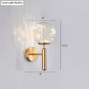 GobekUsa Postmodern Ball LED Starry Wall Sconce with Glass Shade - Bedroom Wall Lighting