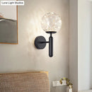 GobekUsa Postmodern Ball LED Starry Wall Sconce with Glass Shade - Bedroom Wall Lighting