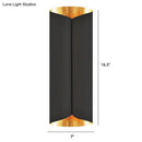 GobekUsa Postmodern Roll Shape Metal Wall Lamp Sconce - 2-Bulb Wall Mount Light for Stairs