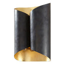 GobekUsa Postmodern Roll Shape Metal Wall Lamp Sconce - 2-Bulb Wall Mount Light for Stairs