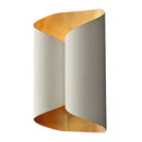 GobekUsa Postmodern Roll Shape Metal Wall Lamp Sconce - 2-Bulb Wall Mount Light for Stairs