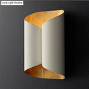GobekUsa Postmodern Roll Shape Metal Wall Lamp Sconce - 2-Bulb Wall Mount Light for Stairs