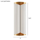 GobekUsa Postmodern Roll Shape Metal Wall Lamp Sconce - 2-Bulb Wall Mount Light for Stairs
