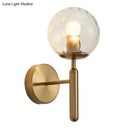 GobekUsa Postmodern Glass Ball Wall Light for Bedroom - Single Bulb Sconce Kit