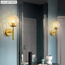 GobekUsa Postmodern Glass Ball Wall Light for Bedroom - Single Bulb Sconce Kit