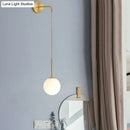 GobekUsa Postmodern Glass Globe Wall Lamp for Bedroom - 1-Light Wall Mount Fixture