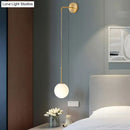 GobekUsa Postmodern Glass Globe Wall Lamp for Bedroom - 1-Light Wall Mount Fixture