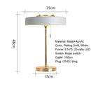 GobekUsa LED Bedside Table Lamp Postmodern Nordic Design Reading Light