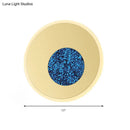 GobekUsa Postmodern Blue Round Sconce Light Fixture - Corridor LED Wall Light, 8"/11" Dia