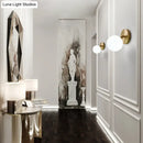 GobekUsa Rotatable Glass Wall Sconce - Small and Stylish Postmodern Brass Light