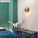 GobekUsa Rotatable Glass Wall Sconce - Small and Stylish Postmodern Brass Light