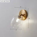 GobekUsa Rotatable Glass Wall Sconce - Small and Stylish Postmodern Brass Light
