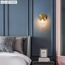 GobekUsa Rotatable Glass Wall Sconce - Small and Stylish Postmodern Brass Light