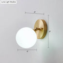 GobekUsa Rotatable Glass Wall Sconce - Small and Stylish Postmodern Brass Light