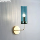 GobekUsa Postmodern Glass Tube Wall Sconce with Brass Finish