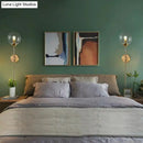 GobekUsa Postmodern Brass Pencil Arm Wall Lamp Sconce with Ball Glass Shade