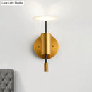 GobekUsa Postmodern Brass Tube Wall Mounted LED Sconce Lamp