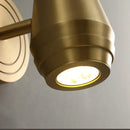 GobekUsa Brass Wall Lamp: Postmodern Minimalist Nordic Style for Bedroom, Apartment, or Living Room