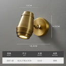 GobekUsa Brass Wall Lamp: Postmodern Minimalist Nordic Style for Bedroom, Apartment, or Living Room