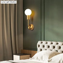 GobekUsa Postmodern Brass Wall Sconce: White Glass Geometric Wall Lighting for Living Room
