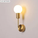 GobekUsa Postmodern Brass Wall Sconce: White Glass Geometric Wall Lighting for Living Room