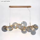 GobekUsa Postmodern Circle Pendant Light: Glass Brass Restaurant Island Fixture