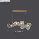 GobekUsa Postmodern Circle Pendant Light: Glass Brass Restaurant Island Fixture
