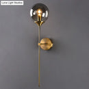 GobekUsa Postmodern Clear/Amber/Smoke Grey Glass Single Brass Wall Lamp